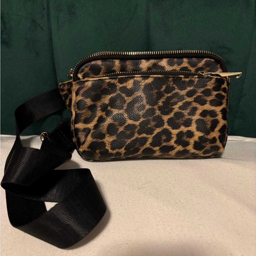 Leopard Print Crossbody Bag
